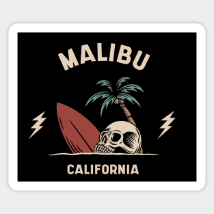 Vintage Surfing Malibu, California Sticker